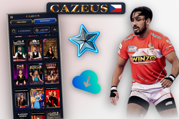 Biometrické přihlášení otiskem prstu do Cazeus Casino přihlášení app