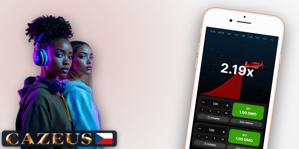 Cazeus Casino Aviator online – celé herní rozhraní s dual bet panely a chatem