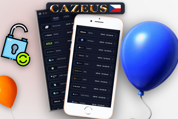 Jak vložit peníze kryptoměnou rychle a soukromě v Cazeus Casino