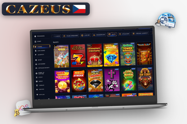 Stažení Cazeus Casino na PC z oficiálního webu v adresním řádku prohlížeče